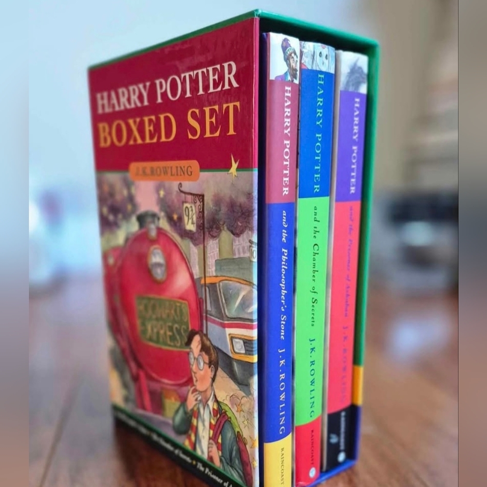 Harry Potter Boxed Set 1-3 Hardcover Book Lot (no DJ)